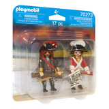 Duo Pack Pirata Y Soldado Capa Roja Playmobil Ploppy 277273