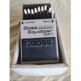 Pedal De Efeito Boss Bass Equalizer Geb-7  Cinza