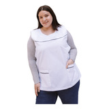 Poncho Arciel Adulto Blanco Con Broches      Talle S Al Xxl