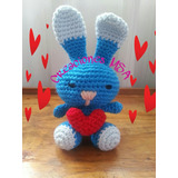 Conejo Corazon!!! Tejido Amigurumi Crochet Muñeco Apego Bebé