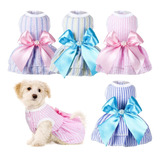 4 Vestidos Para Perros Pequeos Y Medianos, Ropa De Cachorro,