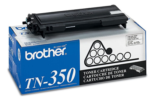 Brother Tn350  Cartucho De Tóner, Color Negro