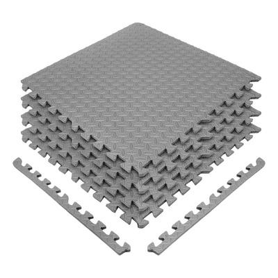 Tapete Foamy Gym Ejercicio Piso Multiuso 2mm 60x60cm 4 Pzs Color Gris | Envío gratis