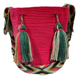 Mochila Wayuu Únicolor Mediana Originales 