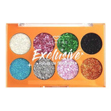 Paleta De Sombra Glitter Exclusive Jasmyne Cor Da Sombra Colorida