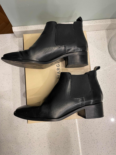 Bota Negra Regina Margherita Nro 38 Impecables