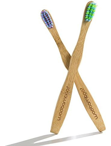 Woobamboo Tb Kids Sprout Tamaño 2 Ct Cepillo De Dientes Woob