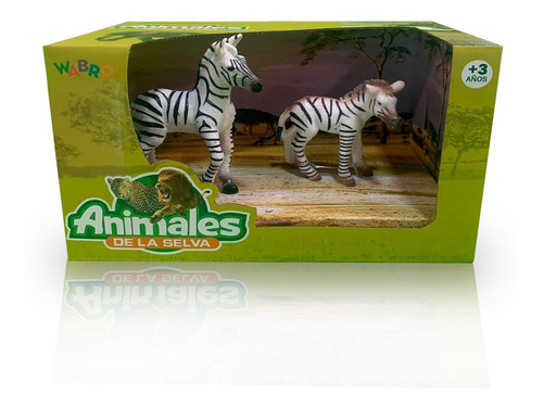Animales De La Selva Cebra Cachorros Pack X 2