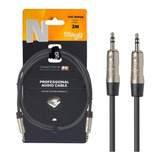 Cable Estéreo Mini Plug - Mini Plug 3 Metros Stagg Nac3mpsr.
