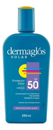 Protector Solar Dermaglós Fps 50 En Emulsión De 250 Ml