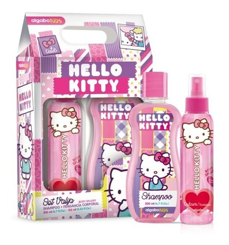 4 Hello Kitty Set Body Splash 125 Ml + Shampoo 200 Ml Disney