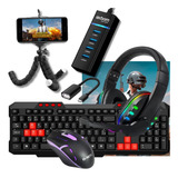 Kit Mobilador Completo Jogar Free Fire P/ Celular Led Rgb