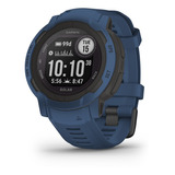 Reloj Smartwatch Instinct 2 Solar Garmin Resistente Tracback Color Del Bisel Azul