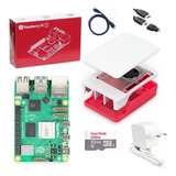 Kit Raspberry Pi 5 Pi5 B 4gb Fonte Case Sd32gb + Nota Fiscal