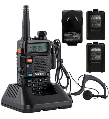 Handie Baofeng Bibanda Uv5r Uhf Vhf Recargable Manos Libres