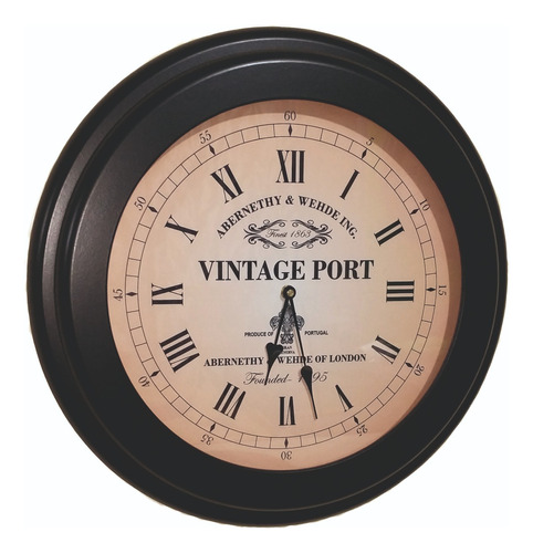 Reloj Pared Grande Vintage Port 50 Cm Deco Home Clásico  