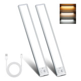 Wireless Under Cabinet Lights 3 Colors,2 Pack Magnetic Dimma