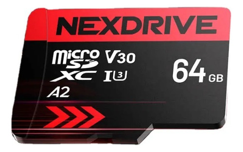 Memoria Microsd 64 Gb Nexdrive Con Adapter U3 V30 A2 4k