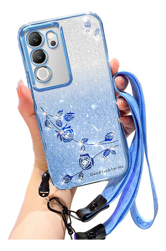 Brillo Brillante Case Funda Para Vivo V30 Lite +correas