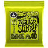 Pack De 3 Set De Cuerdas Para Guitarra Ernie Ball 2221 10/46