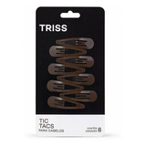 Tic Tacs Para Cabelos Triss/needs Cor Marrom Com 8 Unidades