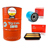 Cambio Aceite Total 5w40 4l + Kit Filtros Nissan Kicks 1.6