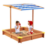 Caja De Arena Para Ninos Con Tapa, Caja De Arena De Madera C