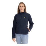 Polar Mujer Microfleece Full Zip Azul Marino Cat