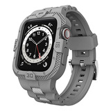 Malla Para Apple Watch Series 9 8 7 45mm/44mm/42mm Gris