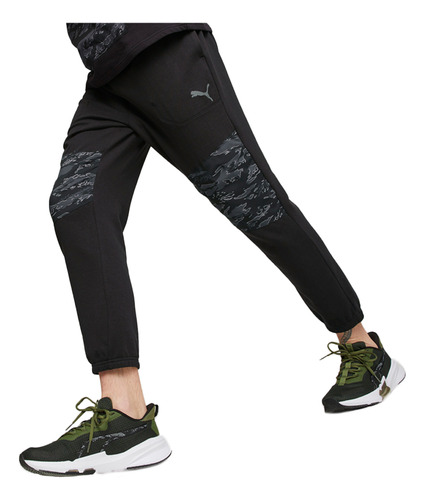 Pantalon Puma Train Concept Knit Hombre Negro Jj Deportes