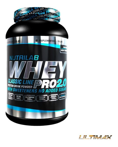 Nutrilab Whey Pro 2.0 1kg Proteina De Suero Premium 