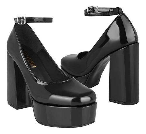 Tacones Dama Stylo 8030 Charol Negro