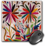 Mouse Pad Diseno Textil Flores Animales 8 X 8 Pulgadas