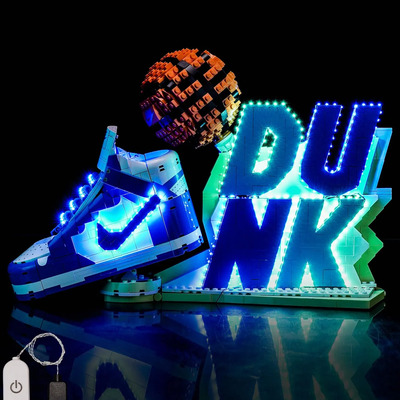 Luz Led Compatível Com Lego Nike Dunk Brickbling