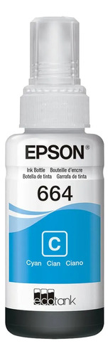 Botella Tinta Epson T664 L310 L380 L375 L395 L575 L1300 Cyan