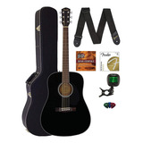 Fender Cd-60s - Guitarra Acústica Dreadnought Con Tapa Só. Color Negro