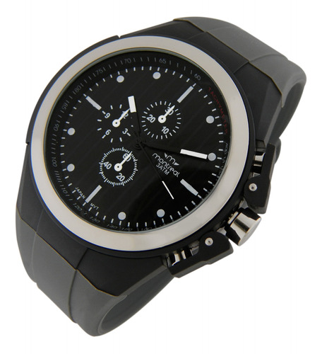 Reloj Montreal Hombre Ml1055 Resistente Al Agua Malla Caucho