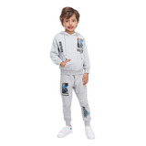 Conjunto/traje Star Wars Mandalorian Gris Jaspe Para Niño