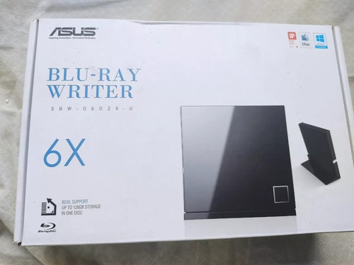 Gravador E Leitor Asus Externo Blu-ray Cd E Dvd Black Sp Usb