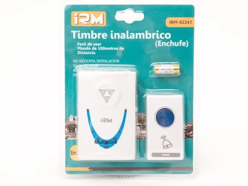 Timbre Inalámbrico Portátil Casa Con Melodia Y Enchufe 220v