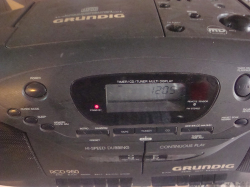 Radiograbador Cd Grundig Funciona Radio