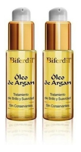 Oleo De Argan Kit Biferdil Brillo Y Anti Frizz Fco 30ml X2un