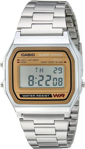 Reloj Casio Unisex Color Plateado A158wea-9cf