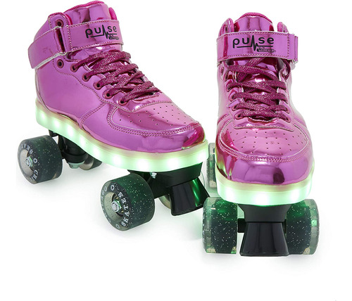 Patines De Ruedas Pulse Light Up Quad Skates, Tallas Ad...