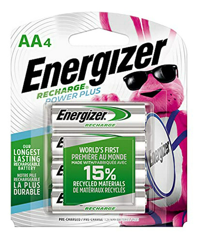 Pilas Recargables Aa Energizer, 4 Unidades