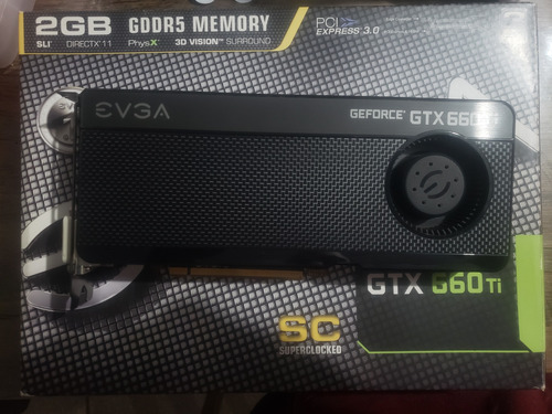 Placa De Video Nvidia Gtx 660 Ti Evga Na Caixa 2gb Ddr5