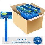 Caja Gillette Prestobarba 2 Filos Ultragrip Afeitadora X720