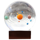 Bola De Cristal Del Sistema Solar 3d, Decoración De Fe...