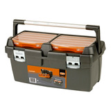 Caja Porta Herramientas Manija Aluminio Bahco 4750ptb60 Color Negro/naranja