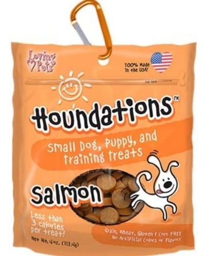 Houndations Dog Snack Para Perro Pequeño/puppy | Salmón 4 Oz